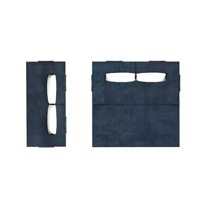 Canapé-lit convertible Whisen 80 places avec 2 oreillers, matelas de sol pliant King size et tissu chenille