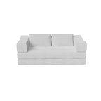 Canapé-lit convertible Whisen 80 places avec 2 oreillers, matelas de sol pliant King size et tissu chenille