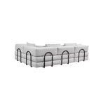 Canapé d'angle modulaire Whisen 118,2 L avec 6 oreillers, combinaison DIY surdimensionnée rembourrée