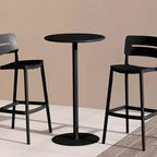 WestinTrends Playa Table ronde réglable en métal, hauteur bar, 41,25 po