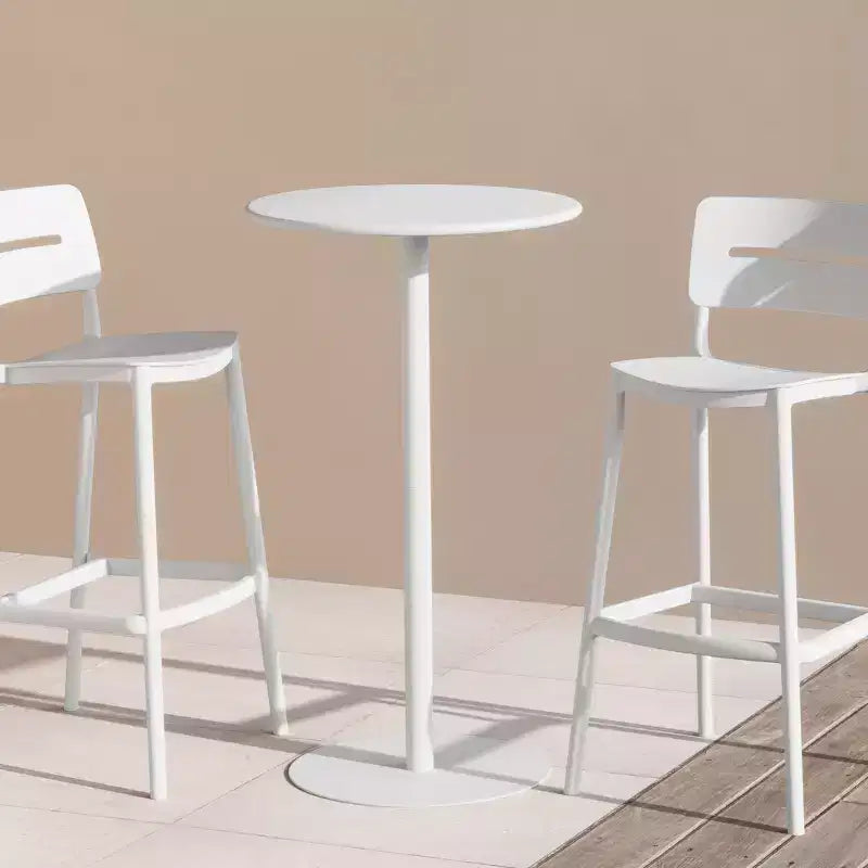 WestinTrends Playa Table ronde réglable en métal, hauteur bar, 41,25 po