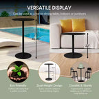 WestinTrends Playa Table ronde réglable en métal, hauteur bar, 41,25 po