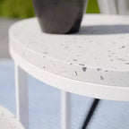 Tavolini impilabili da esterno Vicanno Terrazzo - Set da 2 pezzi - Bianco - SEI