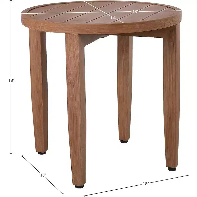 Meridian Furniture, Tavolino da esterno Maui in legno naturale