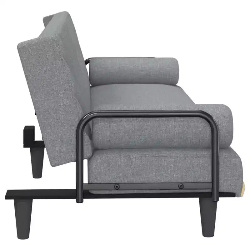 vidaXL Canapé convertible avec accoudoirs Canapé de salon Fauteuil inclinable Causeuse Tissu