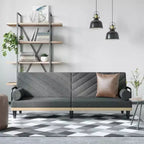 vidaXL Canapé convertible avec accoudoirs Canapé de salon Fauteuil inclinable Causeuse Tissu