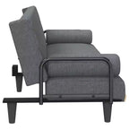 vidaXL Canapé convertible avec accoudoirs Canapé de salon Fauteuil inclinable Causeuse Tissu