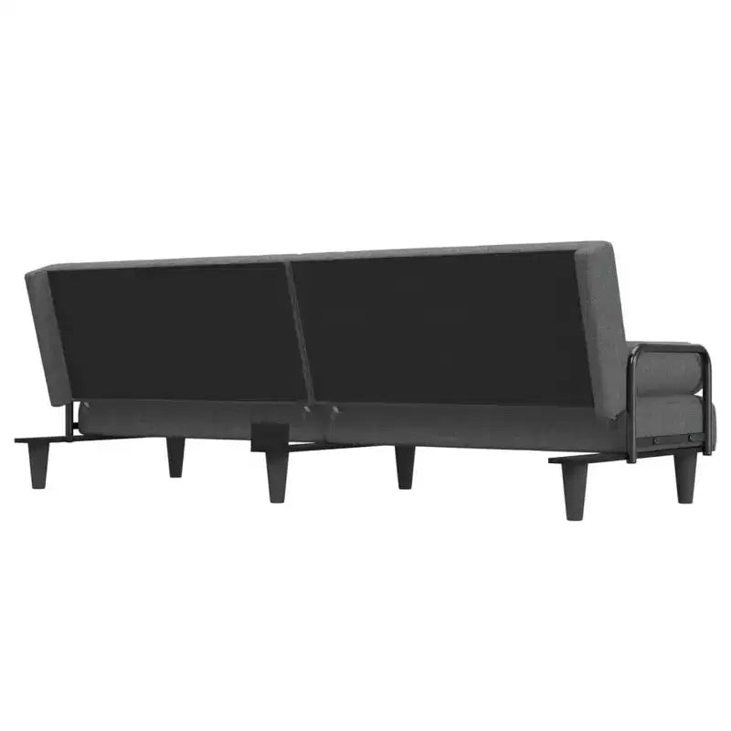 vidaXL Canapé convertible avec accoudoirs Canapé de salon Fauteuil inclinable Causeuse Tissu