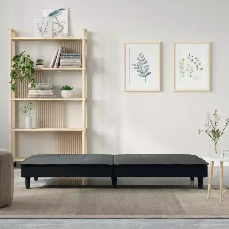 vidaXL Divano Letto Trasformabile con Portabicchieri per Soggiorno in Tessuto