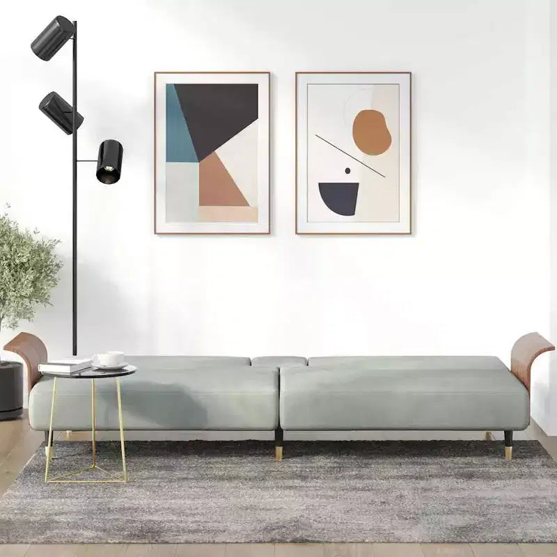 vidaXL Canapé-lit convertible avec porte-gobelets pour salon Velours