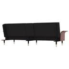 vidaXL Canapé-lit convertible avec porte-gobelets pour salon Velours