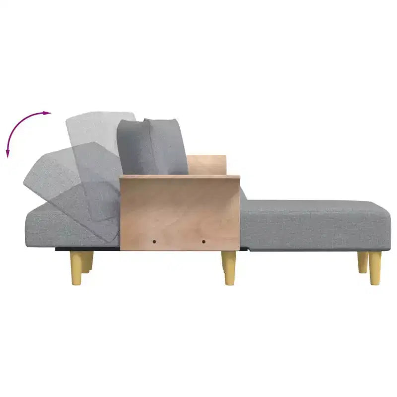 vidaXL Canapé-Lit Convertible pour Salon en Tissu