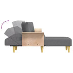 vidaXL Canapé-Lit Convertible pour Salon en Tissu