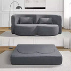 Canapé deux places convertible moderne pliable Okak 2-en-1 avec mousse à mémoire de forme, canapé-lit futon confortable pour salon, appartement