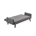 Canapé-lit convertible Homy Casa avec porte-gobelet et table rabattable, pour salon