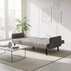 Canapé-lit convertible Homy Casa avec porte-gobelet et table rabattable, pour salon