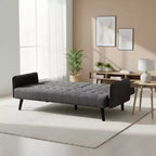 Canapé-lit convertible Homy Casa avec porte-gobelet et table rabattable, pour salon