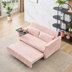 Divano convertibile salvaspazio TUYOHW, divano letto in velluto a coste con piano del tavolo rimovibile e porta USB, divanetto multifunzionale per il soggiorno