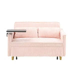 Divano convertibile salvaspazio TUYOHW, divano letto in velluto a coste con piano del tavolo rimovibile e porta USB, divanetto multifunzionale per il soggiorno