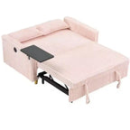 Divano convertibile salvaspazio TUYOHW, divano letto in velluto a coste con piano del tavolo rimovibile e porta USB, divanetto multifunzionale per il soggiorno