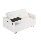 Divano convertibile salvaspazio TUYOHW, divano letto in velluto a coste con piano del tavolo rimovibile e porta USB, divanetto multifunzionale per il soggiorno