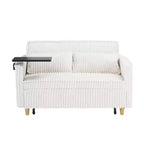 Divano convertibile salvaspazio TUYOHW, divano letto in velluto a coste con piano del tavolo rimovibile e porta USB, divanetto multifunzionale per il soggiorno