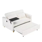 Divano convertibile salvaspazio TUYOHW, divano letto in velluto a coste con piano del tavolo rimovibile e porta USB, divanetto multifunzionale per il soggiorno