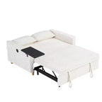 Divano convertibile salvaspazio TUYOHW, divano letto in velluto a coste con piano del tavolo rimovibile e porta USB, divanetto multifunzionale per il soggiorno