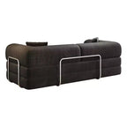 Canapé d'angle modulable sans accoudoirs Whisen 78.8, convertible en lit, canapé de compression avec coussins de dossier et accoudoirs.