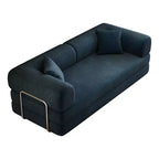 Canapé d'angle modulable sans accoudoirs Whisen 78.8, convertible en lit, canapé de compression avec coussins de dossier et accoudoirs.
