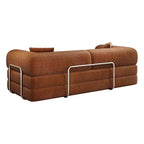 Canapé d'angle modulable sans accoudoirs Whisen 78.8, convertible en lit, canapé de compression avec coussins de dossier et accoudoirs.