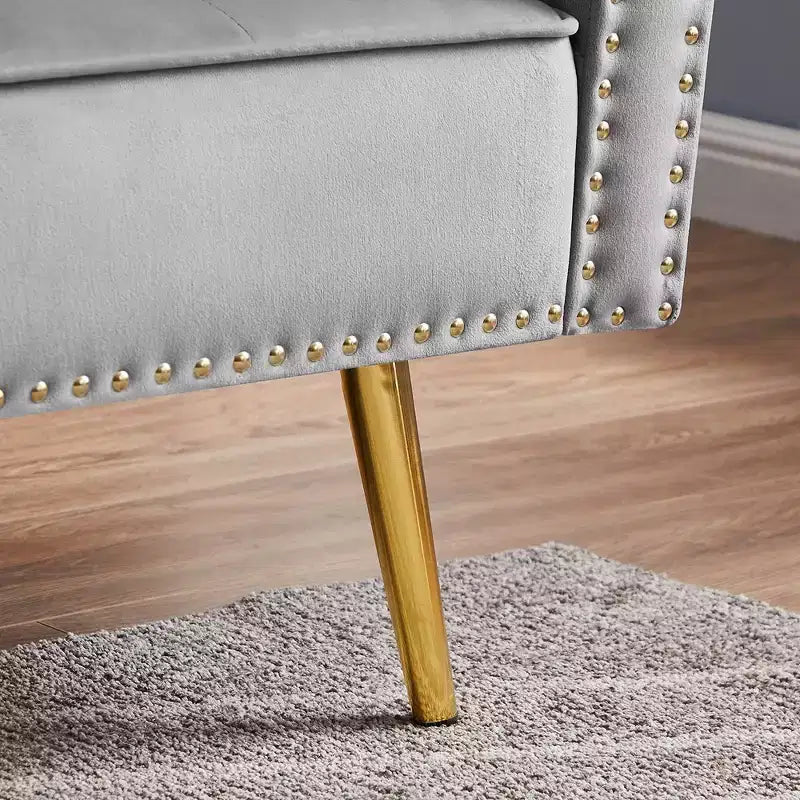 Divano Letto Futon Convertibile 69.6 con 2 Cuscini, Divano Letto Imbottito a Due Posti con Schienale Regolabile, Divano a 2 Posti per Ufficio Camera Ospiti Camera da Letto