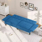 89 Canapé-lit futon, canapé-lit convertible avec dossier et accoudoirs réglables, canapé-lit moderne pour salon, chambre et appartements