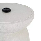 Christopher Knight Home Sava, tavolino laterale in calcestruzzo leggero per patio con foro per ombrellone