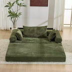 Karl Home | Canapé-lit convertible moderne King Size empilable en velours côtelé