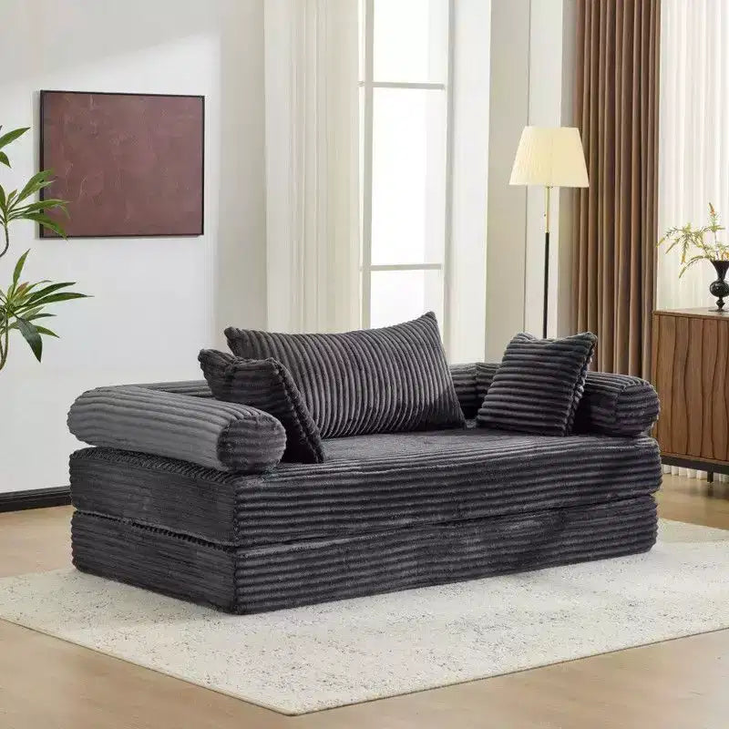 Karl Home | Divano letto trasformabile moderno King Size Divano letto impilabile in velluto a coste
