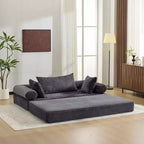 Karl Home | Canapé-lit convertible moderne King Size empilable en velours côtelé