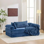Karl Home | Canapé-lit convertible moderne King Size empilable en velours côtelé