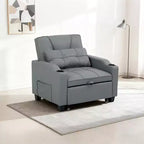 Garvee 3-in-1 - Divano Letto Convertibile con Schienale Regolabile, Ricarica USB, Portabicchieri e Tasche Laterali, per Soggiorno e Camera da Letto
