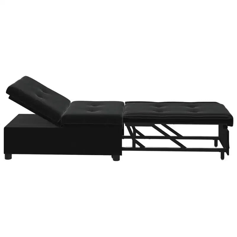 vidaXL Divano letto grigio scuro 67 x 194 x 38 cm Velluto