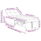 vidaXL Divano letto grigio scuro 67 x 194 x 38 cm Velluto