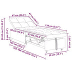 vidaXL Divano letto grigio scuro 67 x 194 x 38 cm Velluto