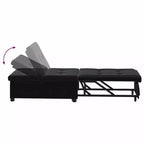vidaXL Divano letto grigio scuro 67 x 194 x 38 cm Velluto