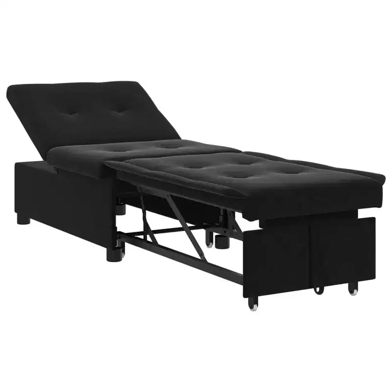 vidaXL Divano letto grigio scuro 67 x 194 x 38 cm Velluto