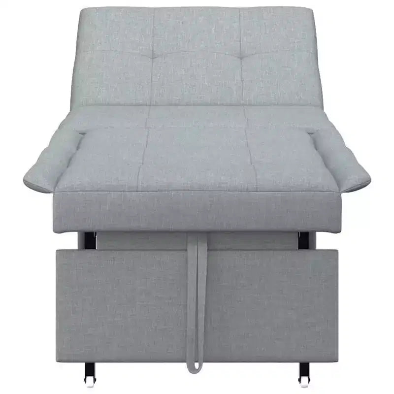vidaXL Divano letto grigio chiaro 194 x 67 x 37 cm in tessuto