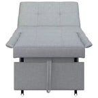 vidaXL Divano letto grigio chiaro 194 x 67 x 37 cm in tessuto