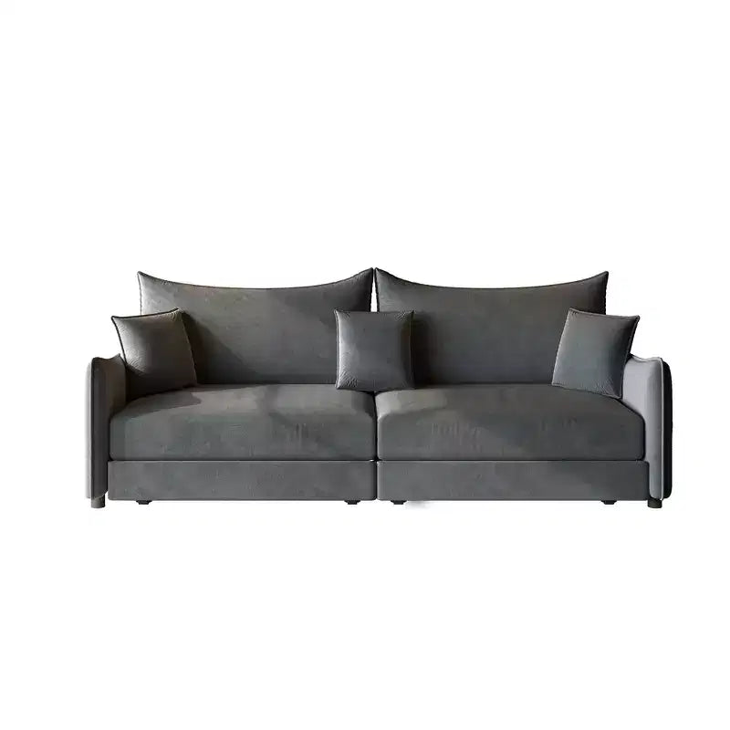 Divano a 3 Posti Whisen 81.9 Moderno in Velluto, Divano Letto Estraibile King Size, Divano Letto Convertibile 3-in-1 con 3 Cuscini