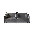 Divano a 3 Posti Whisen 81.9 Moderno in Velluto, Divano Letto Estraibile King Size, Divano Letto Convertibile 3-in-1 con 3 Cuscini
