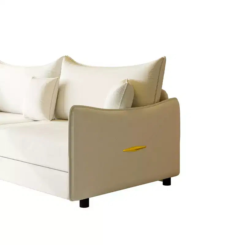 Divano a 3 Posti Whisen 81.9 Moderno in Velluto, Divano Letto Estraibile King Size, Divano Letto Convertibile 3-in-1 con 3 Cuscini