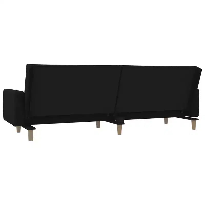 vidaXL Canapé-lit 2 places avec deux oreillers Causeuse Meuble Tissu
